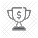 Trophy Award Dollar Icon