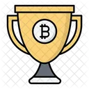 Trophy Bitcoin Award Icon