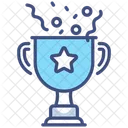 Trophy and confetti  Icon