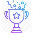 Trophy and confetti  Icon