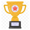 Star Trophy Winning Cup Prize Icon