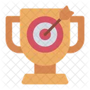 Trophy Target Winner Icon