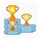 Trophy in podium  Icon