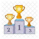 Trophy in stage  Icon