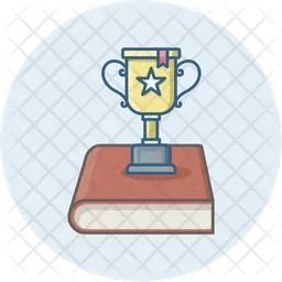 Trophy on book  Icon