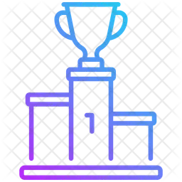 Trophy on pedestal  Icon