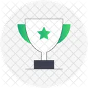 Trophy With A Star Achievement Recognition Icon