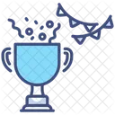 Trophy With Confetti Icon