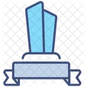 Trophy With Ribbon Banner Icon