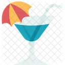 Tropical Cocktail Drink Icon