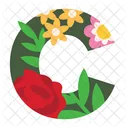 Cute Tropical Alphabet Sticker Alphabet Tropical Icon