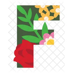 Tropical Alphabet F  Icon