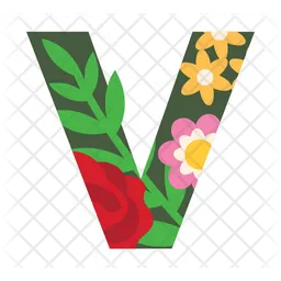 Tropical Alphabet V  Icon
