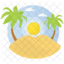 Tropical Sunday Sand Icon