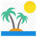 Island Tropical Beach Icon