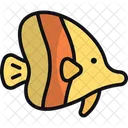 Tropical Fish Butterfly Fish Sea Animal Icon