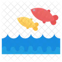 Fishes Cartoon Colored Icon