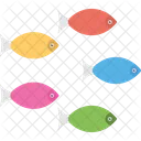 Fishes Cartoon Colored Icon
