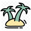 Tropical Island Beach Island Icon