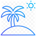 Tropical Island Beach Island Icon