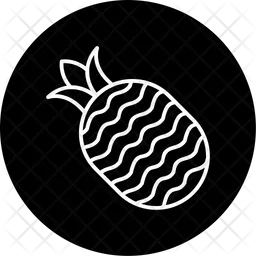 Tropical Line Circle Inverted  Icon