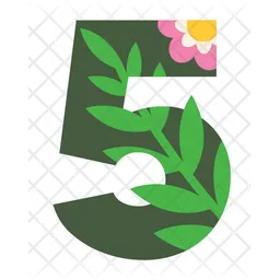 Tropical Number Five  Icon