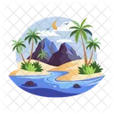 Tropischer Strand  Icon