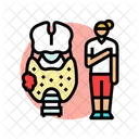 Thyroide Troubles Femme Icône