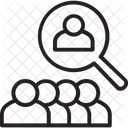 Trouver Du Personnel Rechercher Un Employe Loupe Icon