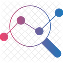 Analyse De Donnees Et Loupe Icône