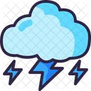 Trovao Tempestade Atmosferico Ícone