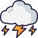 Trovao Tempestade Atmosferico Ícone
