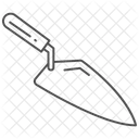 Trowel Grey Thin Line Icon Icon