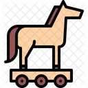 Troyano Caballo Virus Icono