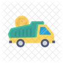Truck Bitcoin Cryptocurrency Icon