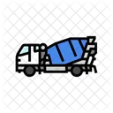 Truck Cement Production Icon