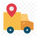Truck Delivery Shipping Location Icon
