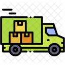 Truck Delivery Product Out Icon