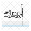 Truck Drilling Water Icon