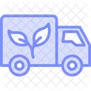 Truck Leaf Duotone Line Icon Icon
