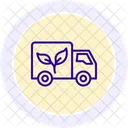 Truck Leaf Color Circle Icon Icon