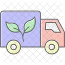 Truck Leaf Lineal Color Icon Icon