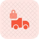 Truck Lock Lock Delivery Truck Box Icon