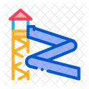 Water Slide Attraction Icon