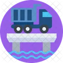 Truck on Bridge  Icon
