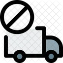 Truck Stop Delivery Ban Ban Icon