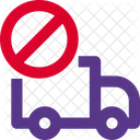 Truck Stop Delivery Ban Ban Icon