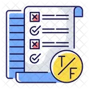 True false test  Icône