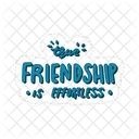 True friendship is effortless  Symbol