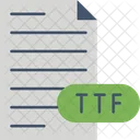 Truetype Font File File File Type Icon